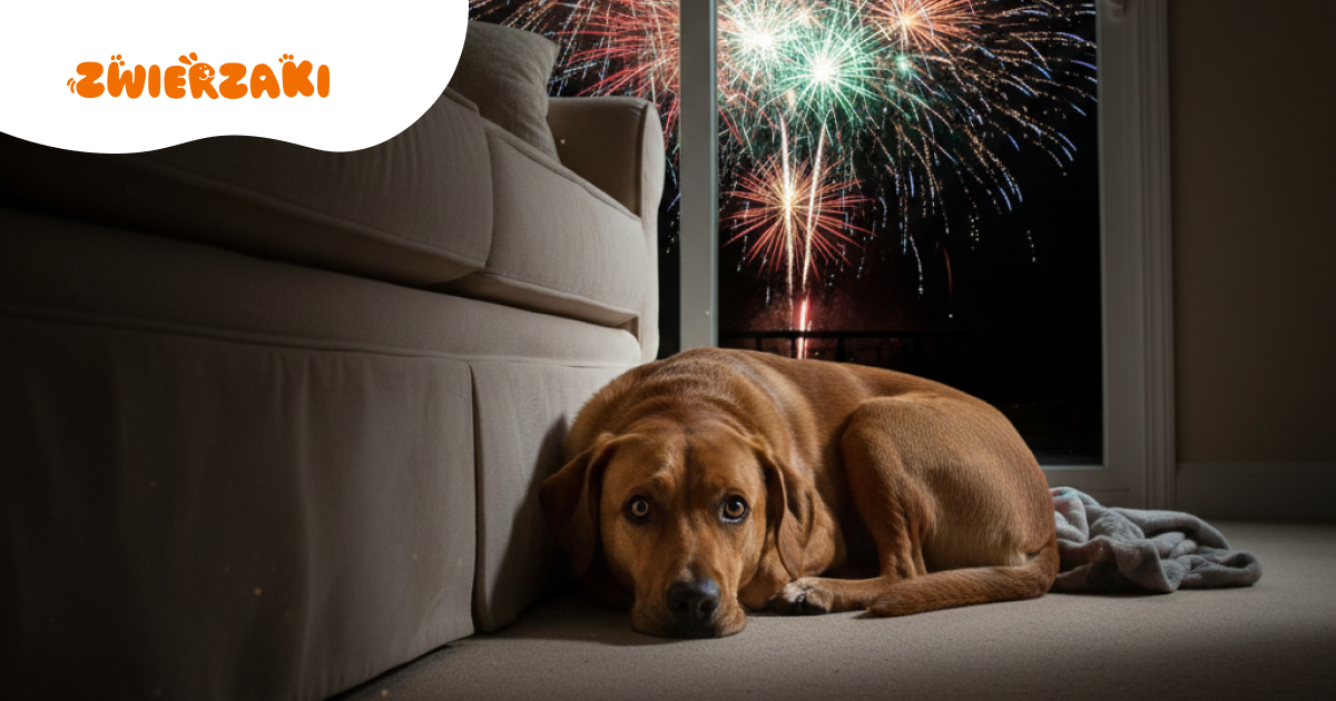 Sylwestrowa noc z psem: jak pomóc mu przetrwać hałas?